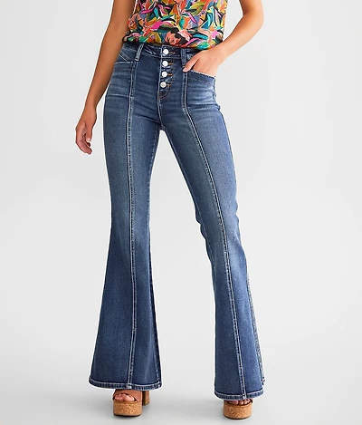 High Rise Super Flare Stretch Jean