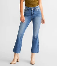 High Rise Cropped Flare Stretch Jean