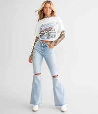 High Rise Flare Stretch Jean
