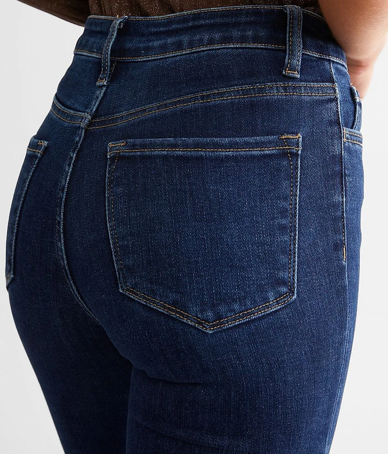High Rise Super Split Flare Stretch Jean