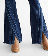 High Rise Super Split Flare Stretch Jean