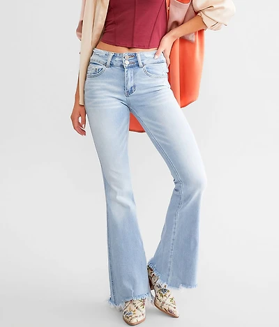 Mid-Rise Flare Stretch Jean