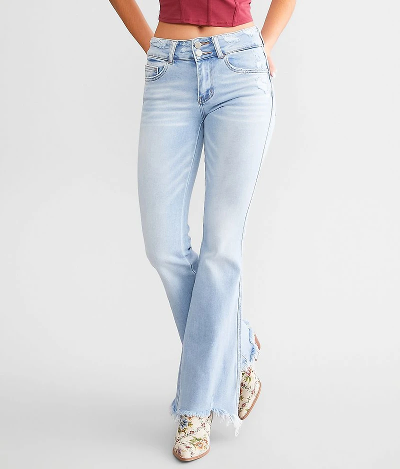 Mid-Rise Flare Stretch Jean