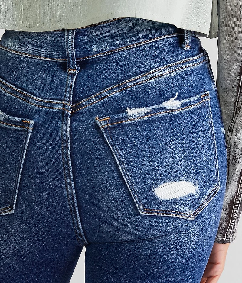 High-Rise Ankle Skinny Stretch Jean