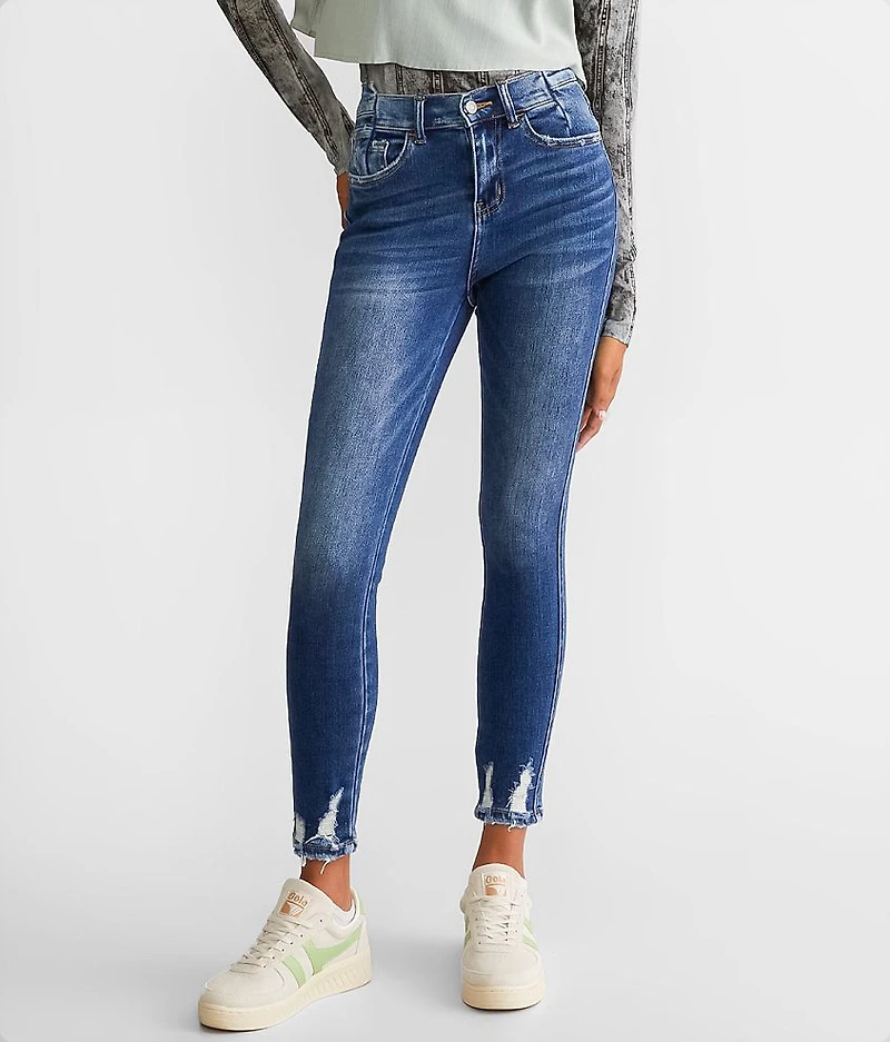 High-Rise Ankle Skinny Stretch Jean