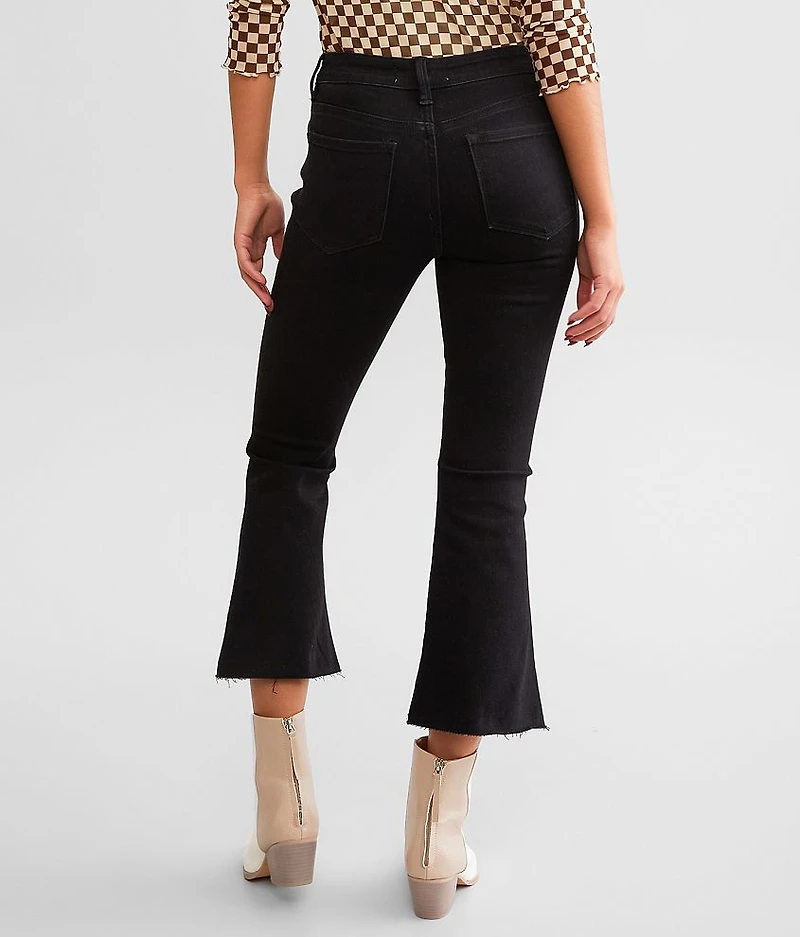 Mid-Rise Cropped Flare Stretch Jean