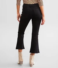 Mid-Rise Cropped Flare Stretch Jean