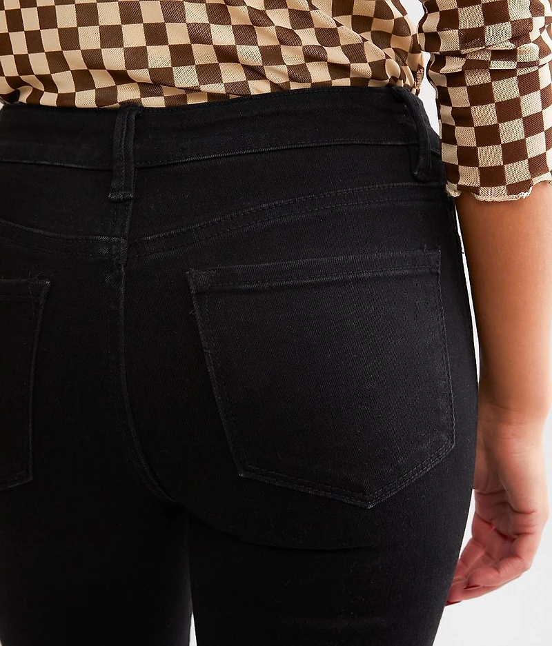 Mid-Rise Cropped Flare Stretch Jean