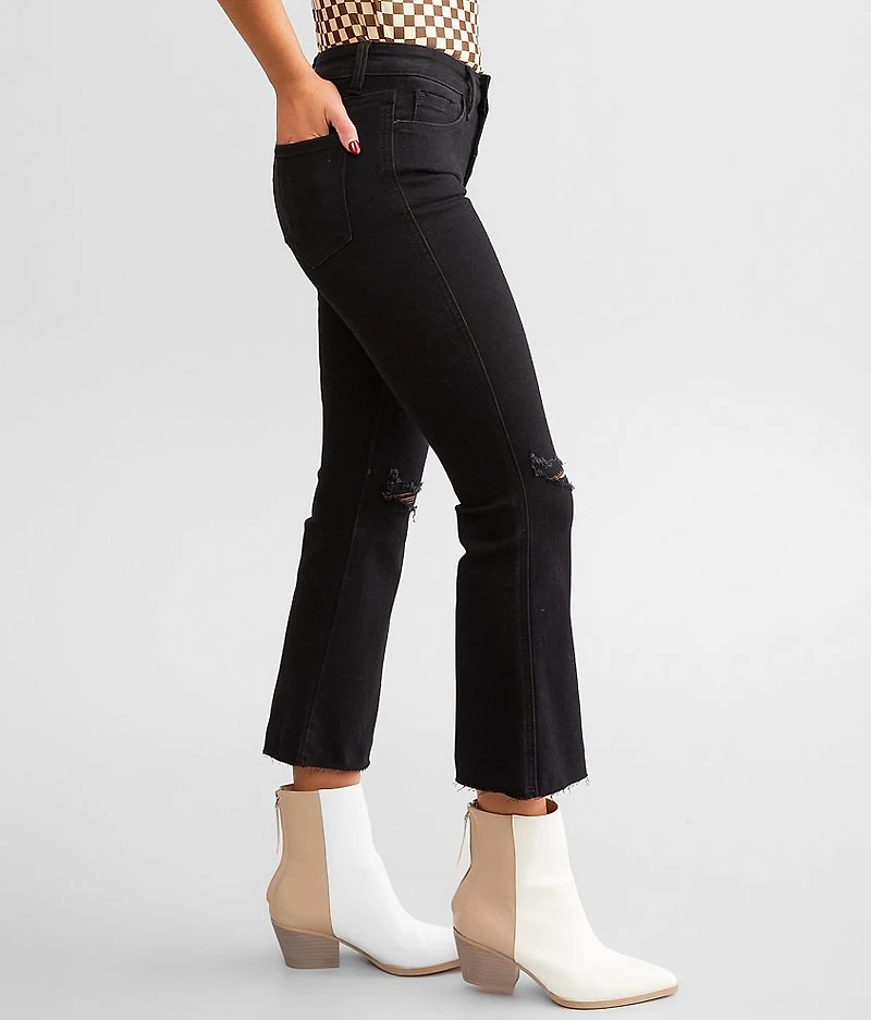 Mid-Rise Cropped Flare Stretch Jean
