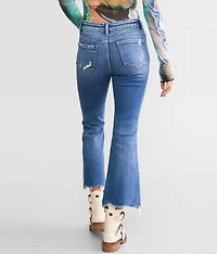 Mid-Rise Cropped Flare Stretch Jean
