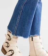 Mid-Rise Cropped Flare Stretch Jean