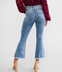 Mid-Rise Cropped Flare Stretch Jean