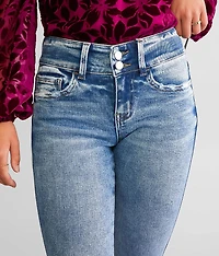 Mid-Rise Cropped Flare Stretch Jean