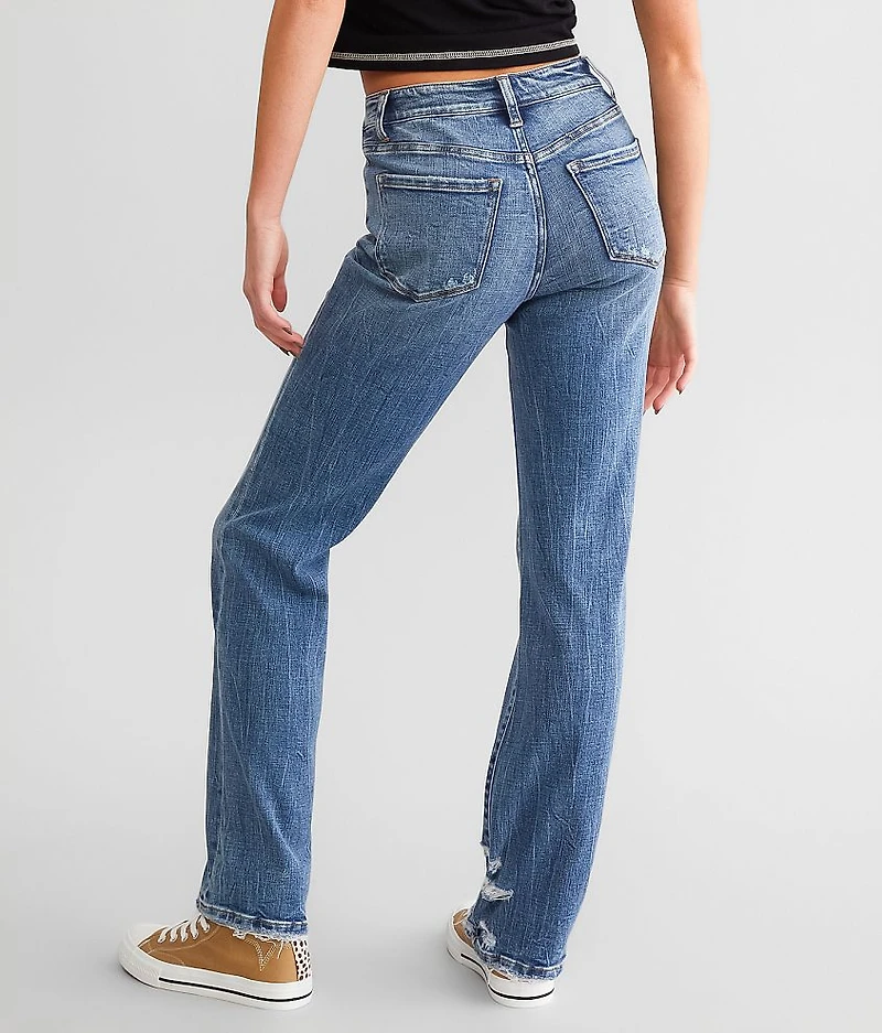 High Rise Straight Stretch Jean