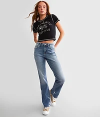 High Rise Straight Stretch Jean