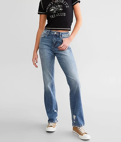 High Rise Straight Stretch Jean