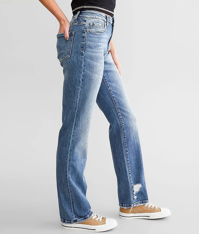 High Rise Straight Stretch Jean