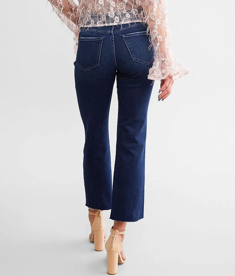 Mid-Rise Cropped Straight Stretch Jean