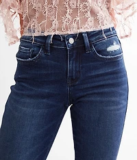 Mid-Rise Cropped Straight Stretch Jean