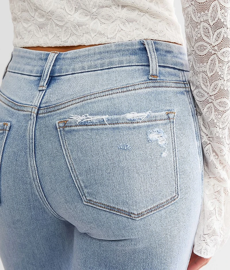 Mid-Rise Flare Stretch Jean