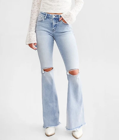 Mid-Rise Flare Stretch Jean