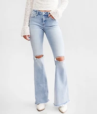 Mid-Rise Flare Stretch Jean