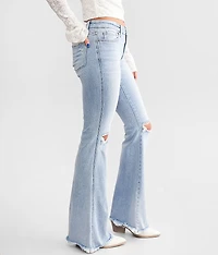 Mid-Rise Flare Stretch Jean