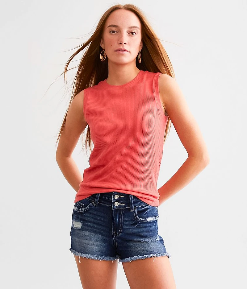 Mid-Rise Stretch Short