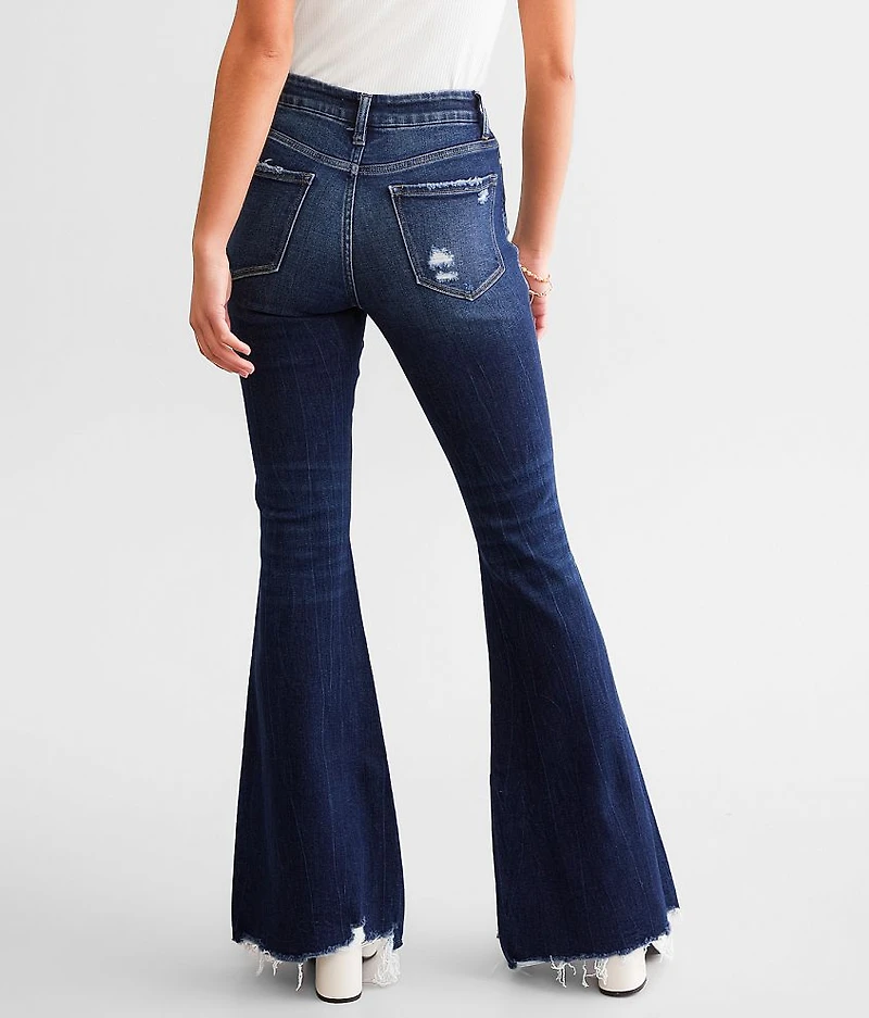 Mid-Rise Flare Stretch Jean