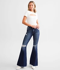 Mid-Rise Flare Stretch Jean