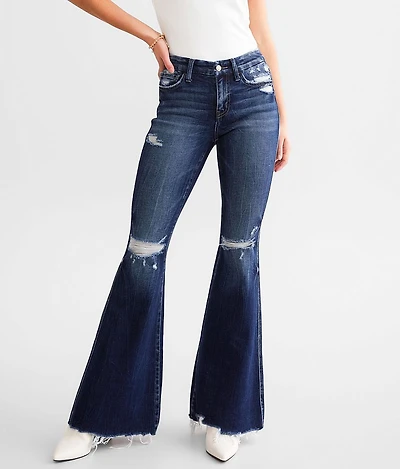 Mid-Rise Flare Stretch Jean