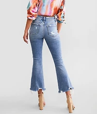 Mid-Rise Cropped Flare Stretch Jean