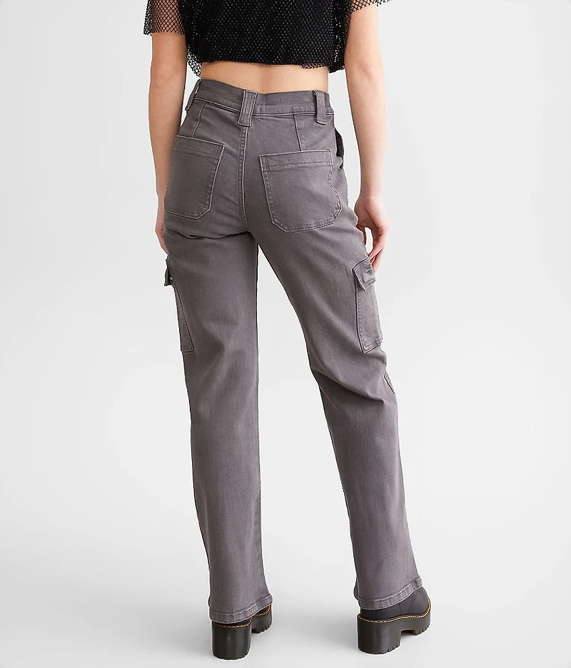 Ultra High Rise Wide Leg Cargo Stretch Pant
