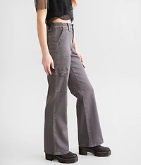 Ultra High Rise Wide Leg Cargo Stretch Pant