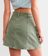 Cargo Stretch Mini Skirt