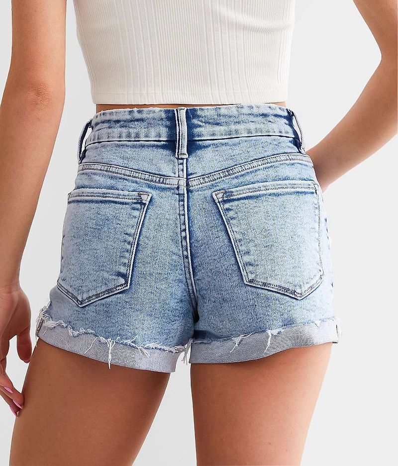 Mid-Rise Stretch Cuffed Short