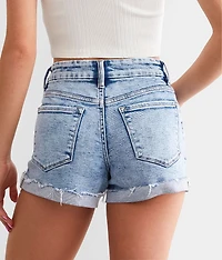 Mid-Rise Stretch Cuffed Short