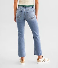 Mid-Rise Cropped Straight Stretch Jean