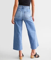 Cropped Wide Leg Stretch Jean