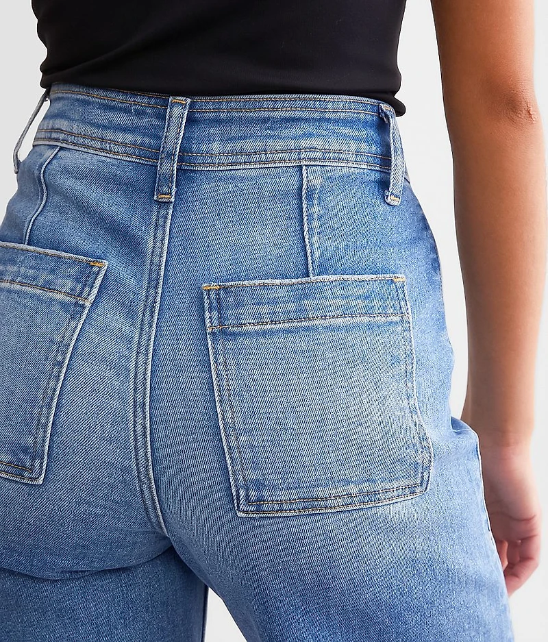 Cropped Wide Leg Stretch Jean