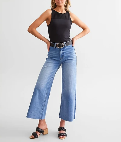 Cropped Wide Leg Stretch Jean