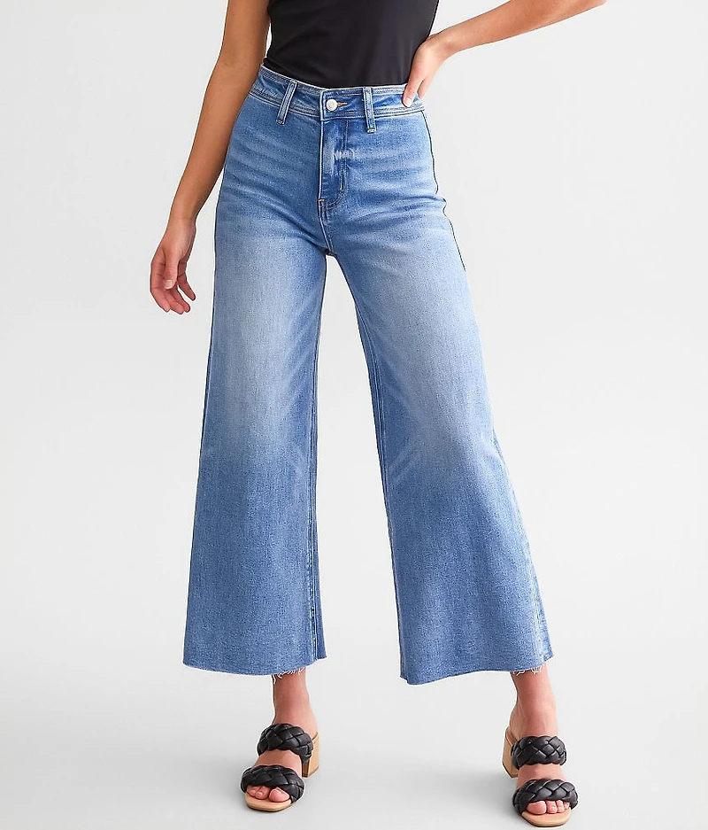 Cropped Wide Leg Stretch Jean