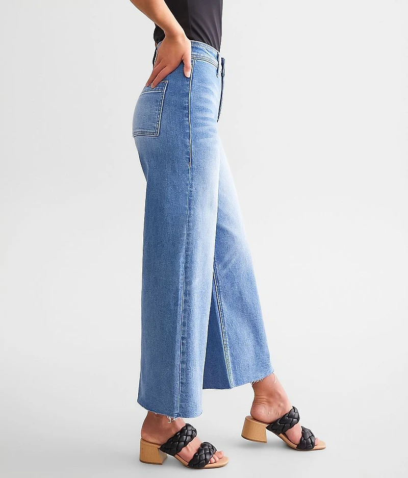 Cropped Wide Leg Stretch Jean