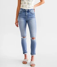 High Rise Ankle Skinny Stretch Jean