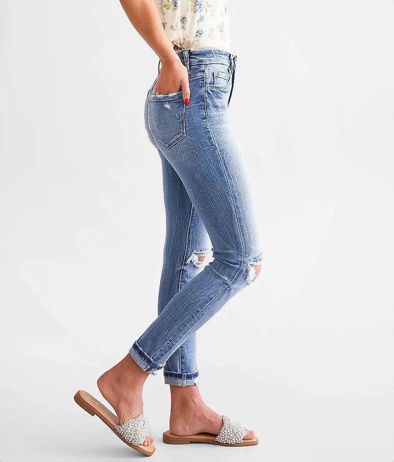 High Rise Ankle Skinny Stretch Jean