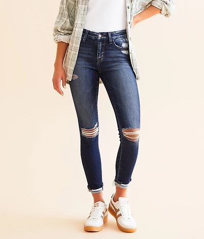 Mid-Rise Ankle Skinny Stretch Jean