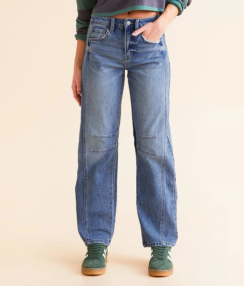 High Rise Barrel Stretch Jean