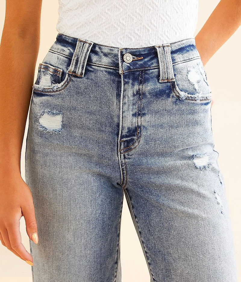 Icon Cropped Wide Leg Stretch Jean