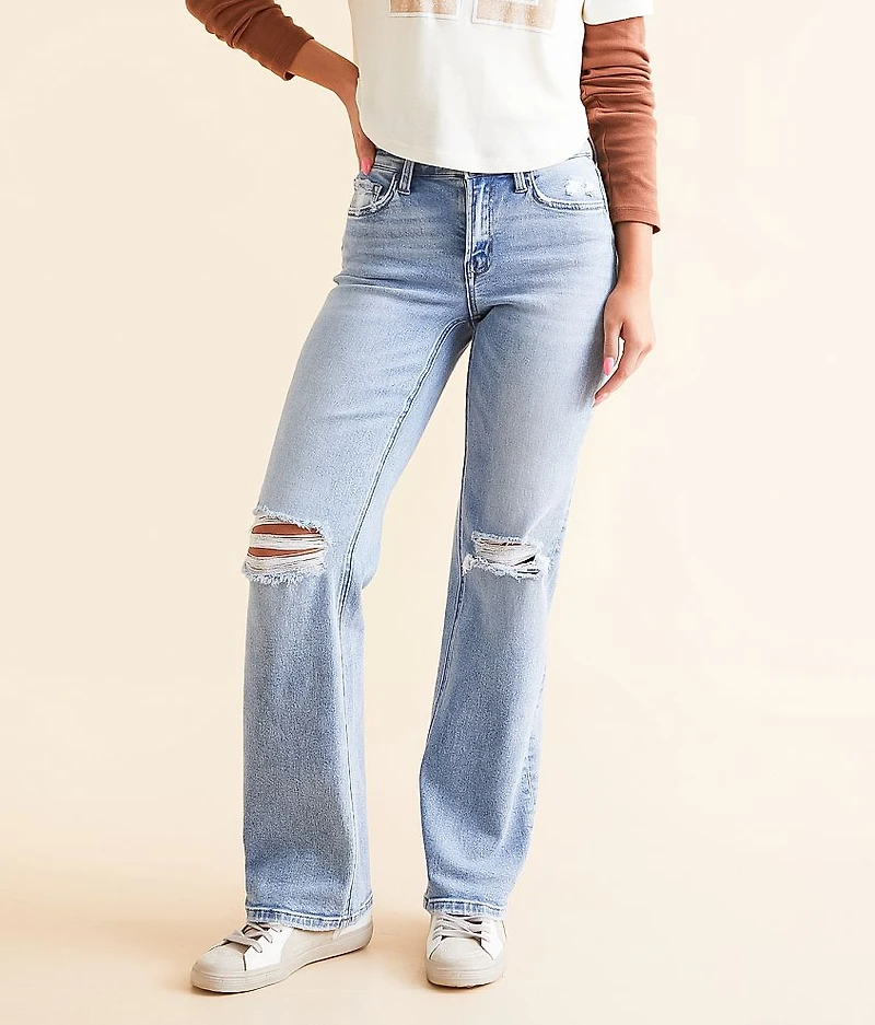 Mid-Rise Classic Straight Stretch Jean