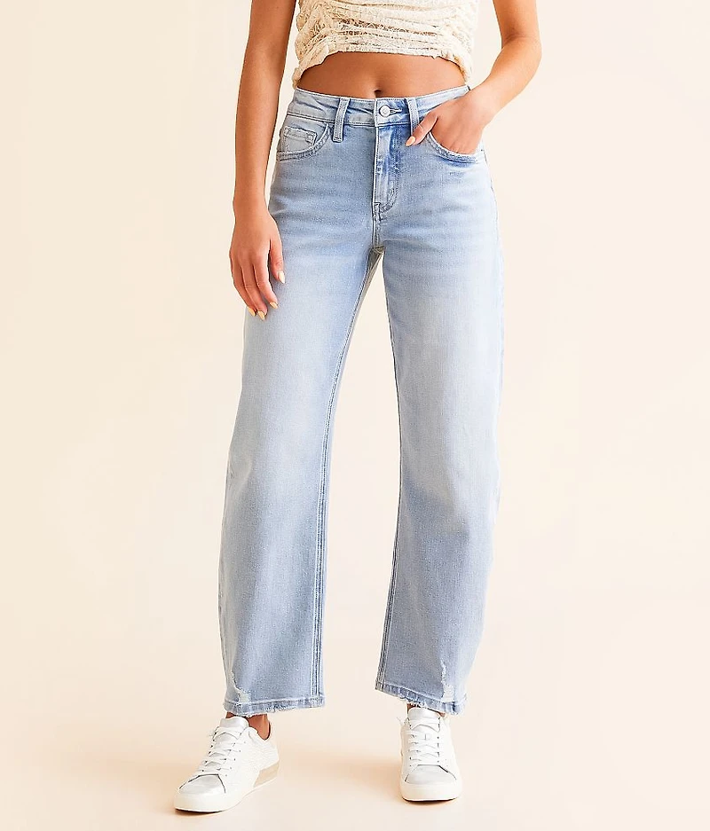 Mid-Rise Barrel Stretch Jean